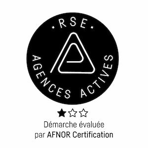 RSE agences actives - 1 étoile sur 3 - Démarche évalué par AFNOR Certification